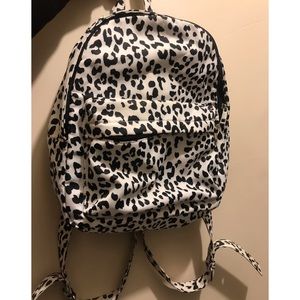 Leopard print backpack